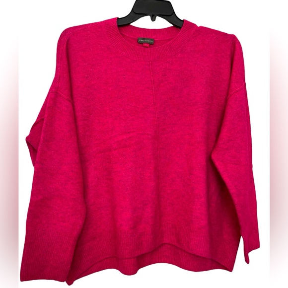Vince Camuto Oversized Sweater Drop Shoulder Pink Comfy Sweater Women’s Size L - Picture 3 of 14
